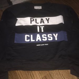 CLAUDIE PIERLOT “PLAY IT CLASSY” SWEATSHIRT